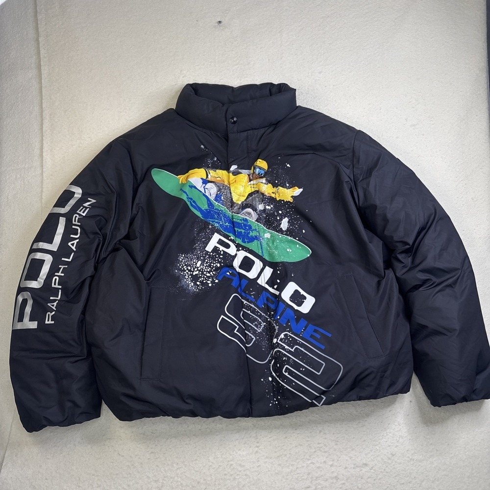 Polo Ralph Lauren Black Ski Alpine 92 Goose Down Jacket  XXL 92 Gorpcore Grail